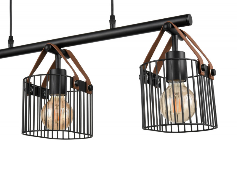 Подвесной светильник 20*75*108 см, 3*E27 черный Vele Luce Drago VL6332P03