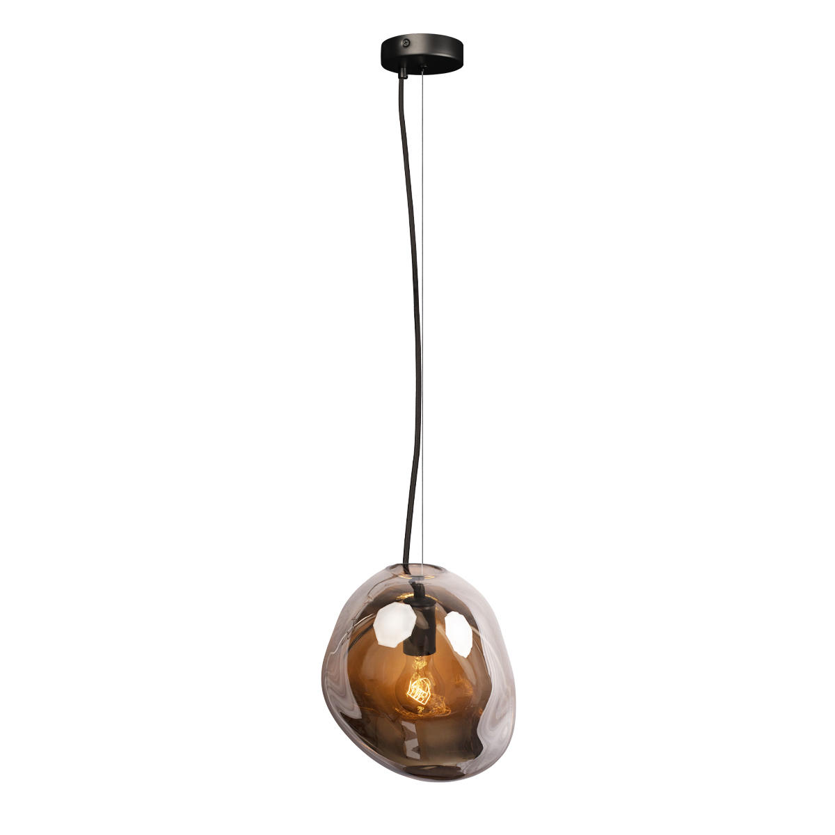 Подвесной светильник 25*25 см, 1*E27*40W  LOFT IT Gallo 10293 Smoke черный
