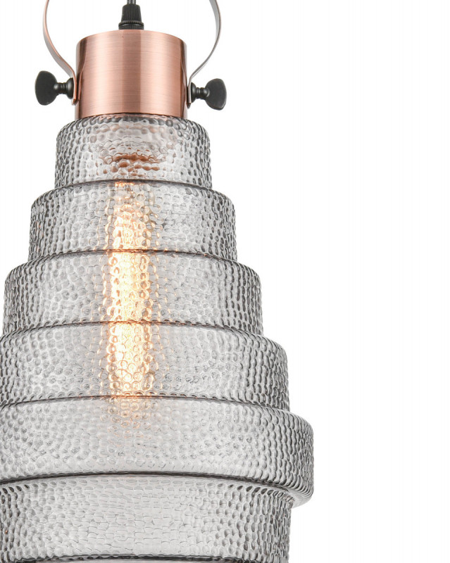 Подвесной светильник  21*120 см, 1*E27 медь, черный Vele Luce Genio VL5402P11