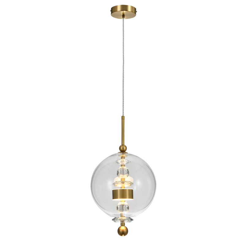 Подвесной светильник 25*25*189 см, LED, 7W, 4000К, Indigo ILLUSIONE V000189L бронзовый, 11055/1P Clear