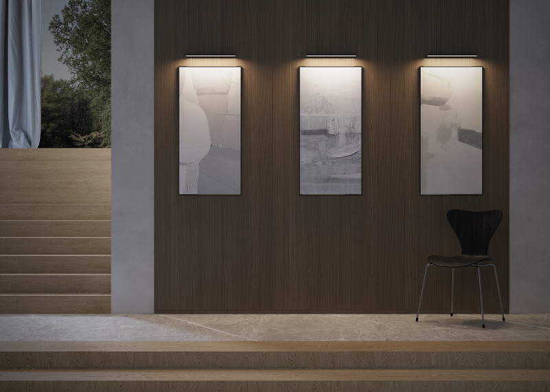 Подсветка 10*40*1,5 см, LED 12W 3000K Maytoni Mirror Shine C033WL-L12B3K черный
