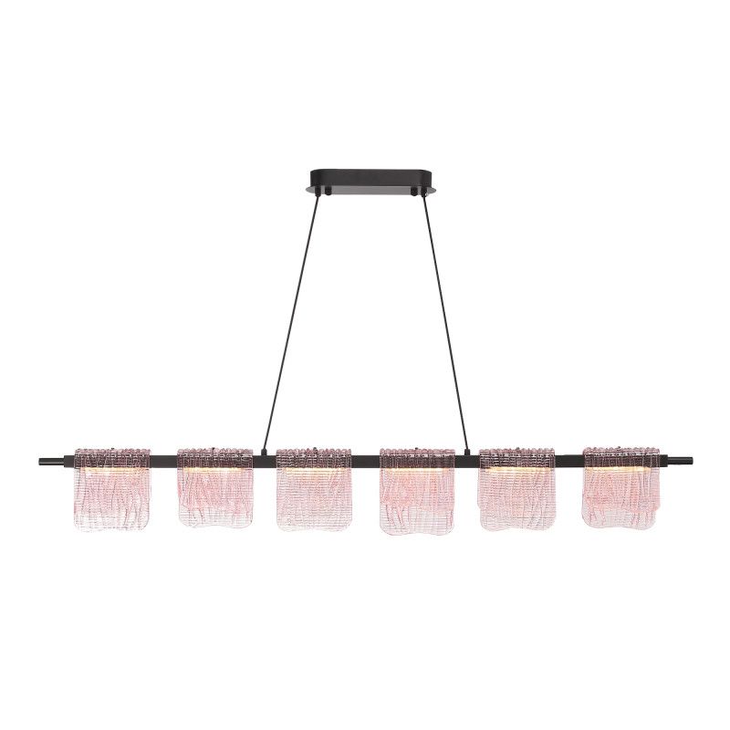 Подвесной светильник 122*15*150 см, 1*LED*36W, 4000K, ST-Luce Voile SL6021.403.36, черный