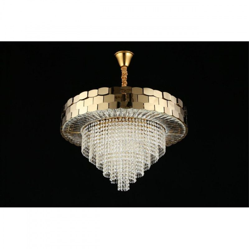 Каскадная люстра 80*70-140 см, 18*E14, 60W, Aployt Dzhoell APL.823.03.18, золотой