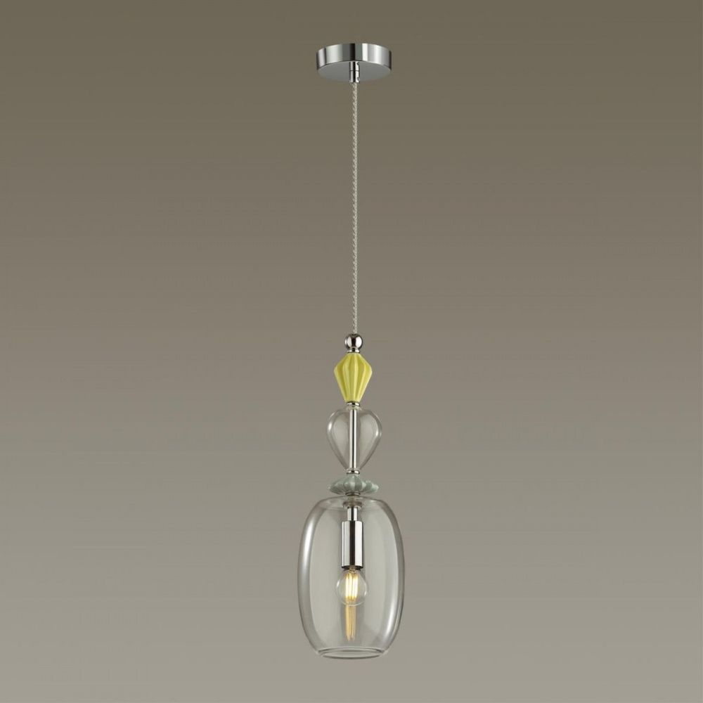 Подвесной светильник диаметр 14 см Odeon Light Bizet 4893/1B Хром