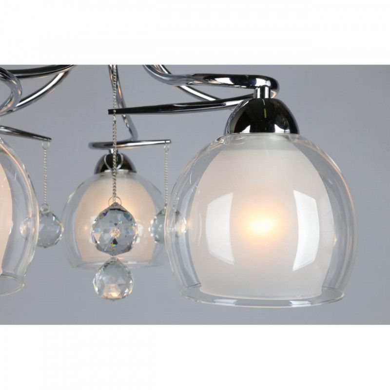 Люстра 66*28 см, 5*E27, 40W, Omnilux Omnilux 547 OML-54707-05, хром