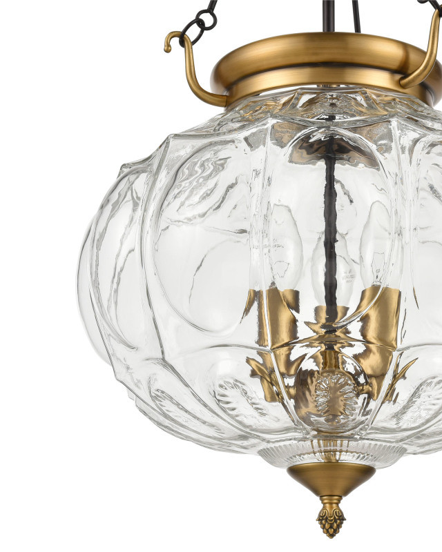 Подвесной светильник  35*160 см, 3*E14 коричневый, бронза Vele Luce Helen VL4266P13