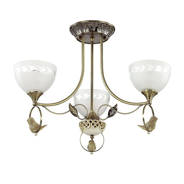Потолочная люстра Lumion Horas 3403/3С, бронза, диаметр 59 см