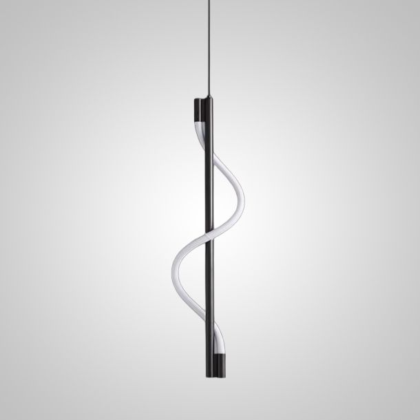 Подвесной светильник GLORIFY LUX Black 25*25*60 см, 1*LED*15W, 3000, 4000, 5000K, ImperiumLoft glorify-lux01, Чёрный