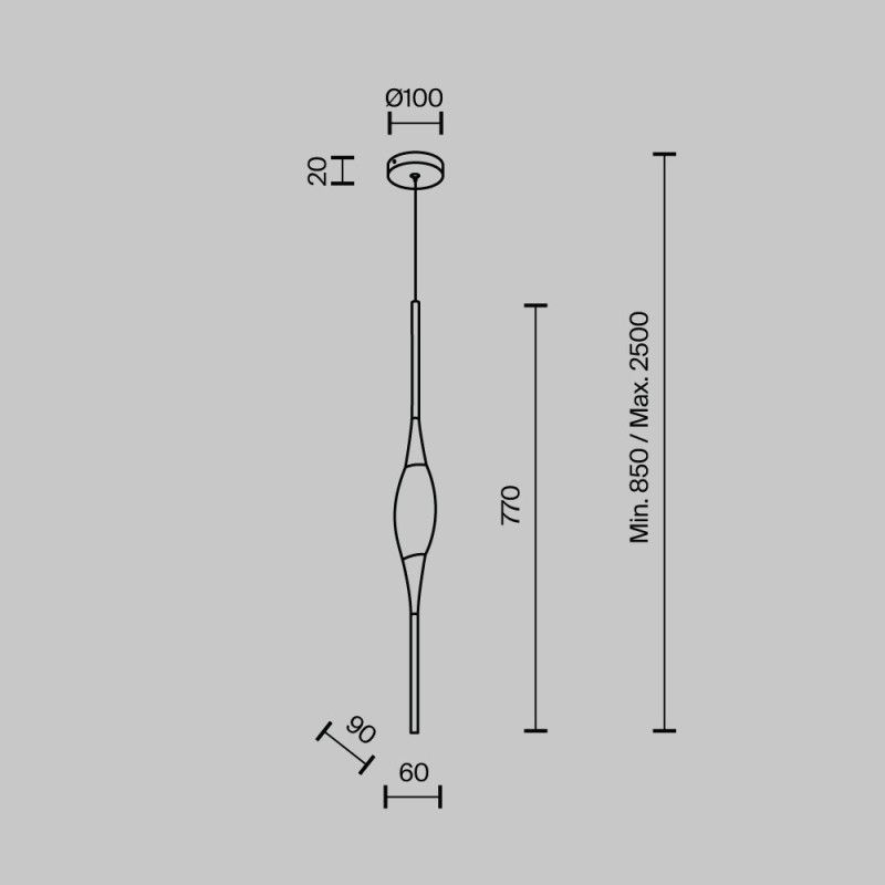 Подвесной светильник MODESTYLE MS.88921.1 BS