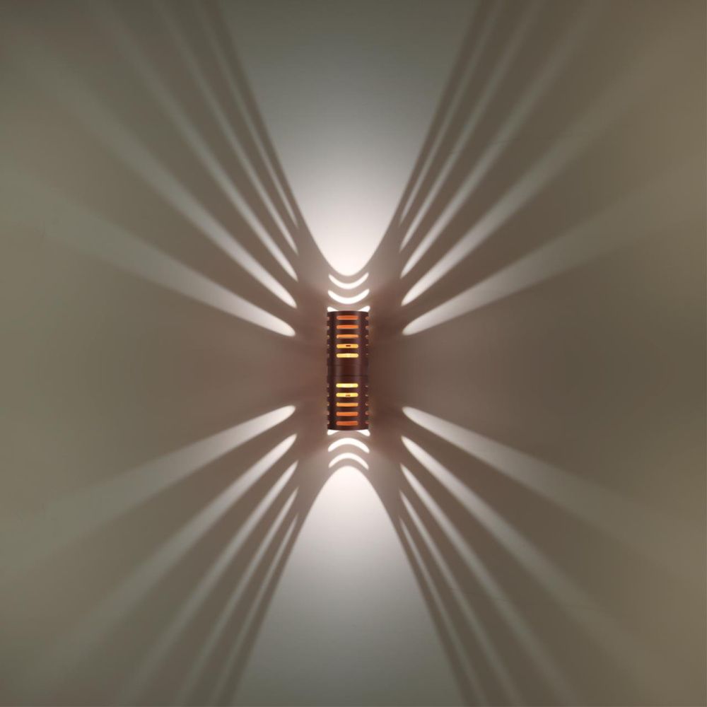 Уличный фасадный светильник 13*9*25,2- см, *LED*10W, 3000K, Novotech Netz NOV359539, коричневый