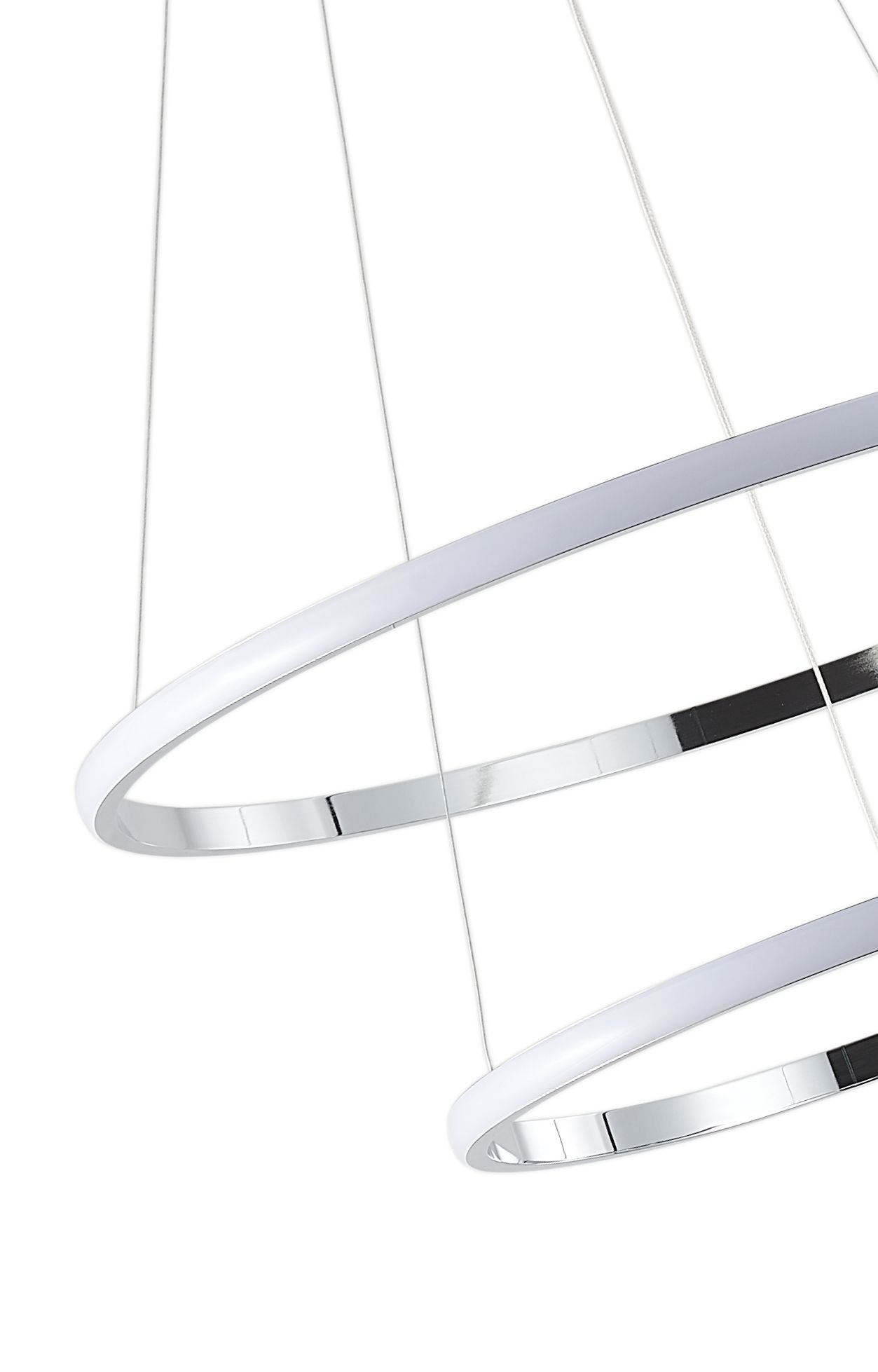 Светильник подвесной 40/60 см, LED 63W 4000K хром Zortes Ringolight ZRS.33322.63C