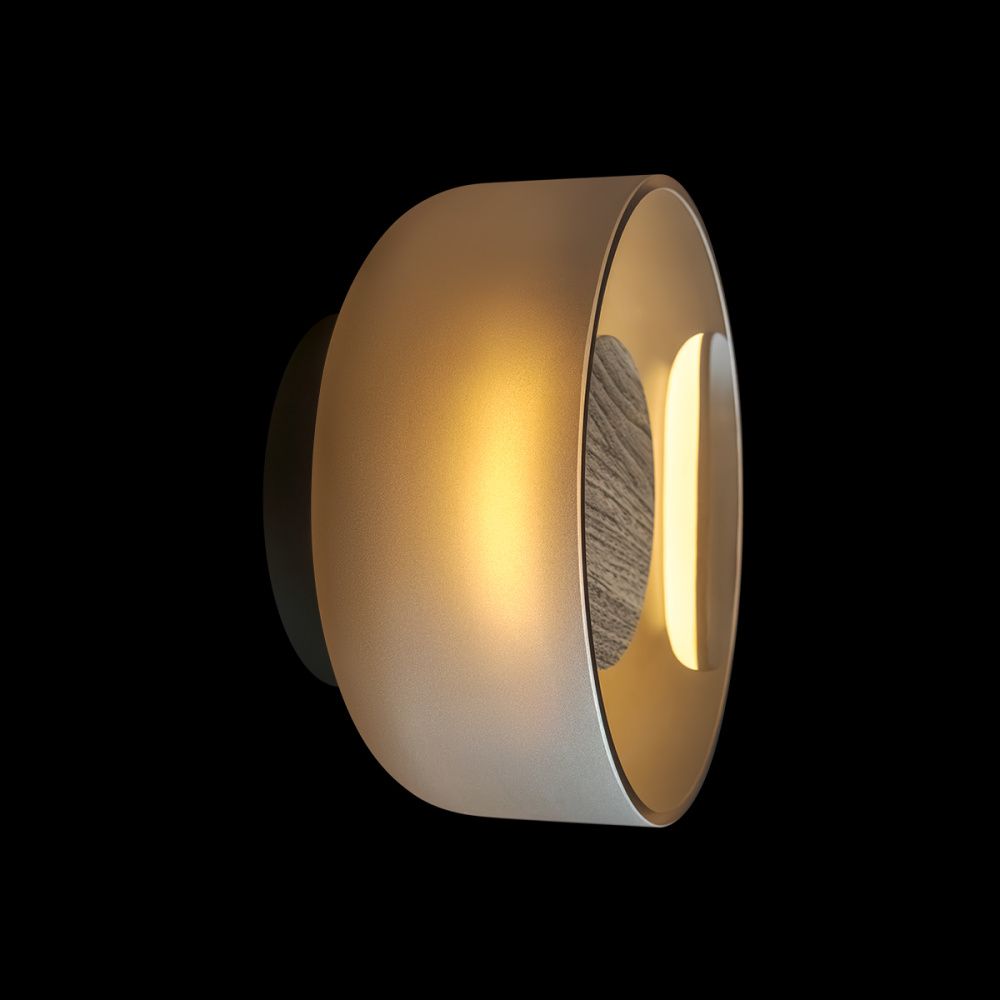 Настенный светильник 17 см, 6W, 3000K, LOFT IT Totem 10466W Smoke matte wood, дерево