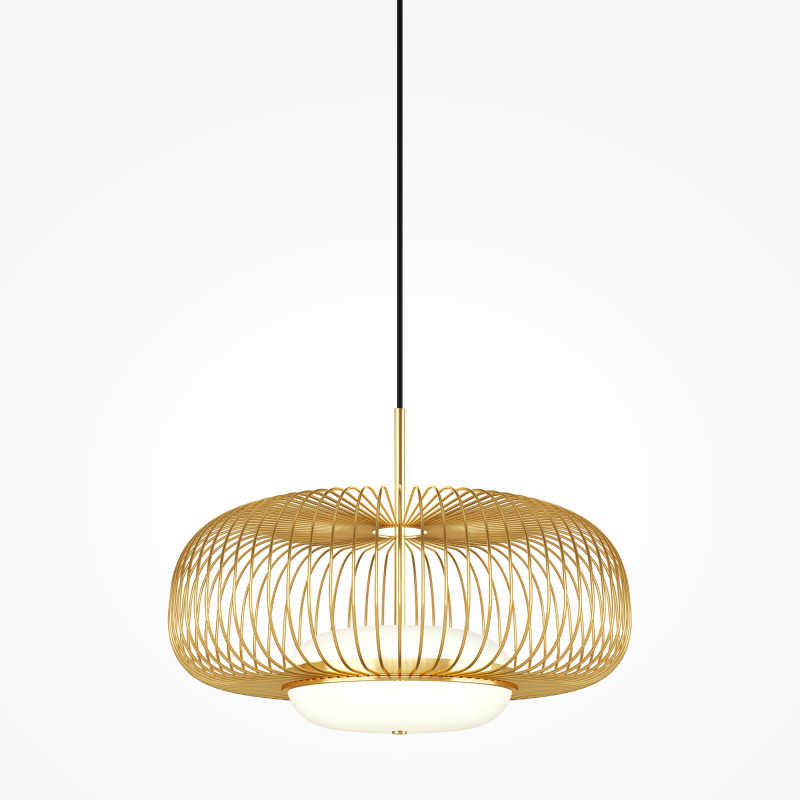 Подвесной светильник 50*337 см,  LED, 20W, 3000К, Maytoni Levitation MOD376PL-L30G3K латунный