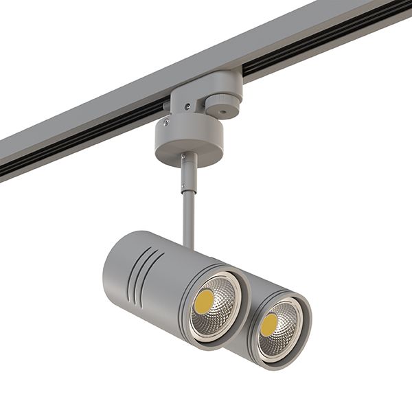 Трековое крепление Lightstar ASTA 592019 с 1-фазным адаптером к 05101xIP65/21444x СЕРЫЙ, шт