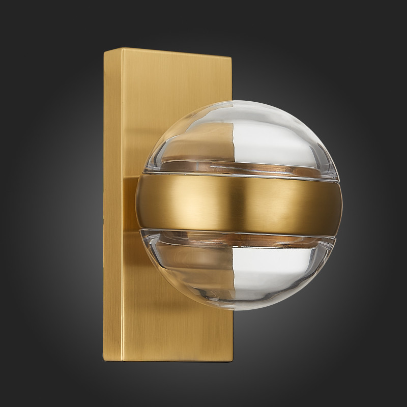 Светильник настенный 15 см, 5W, 4000K ST LUCE BALA SL1156.301.01 Латунь