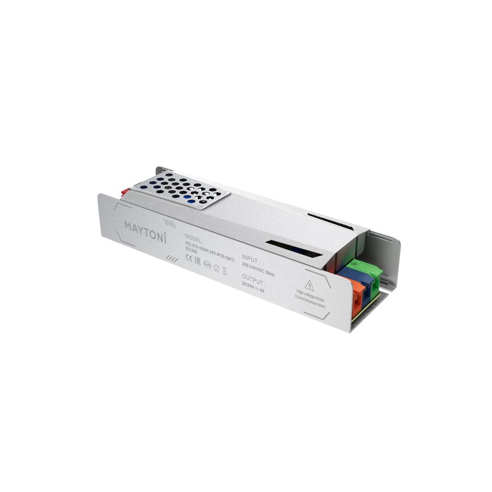 Блок питания 24V, 100W к светодиодной ленте Led Strip 821006 16*4,8*-2,8 см, Maytoni 821006, Серебро