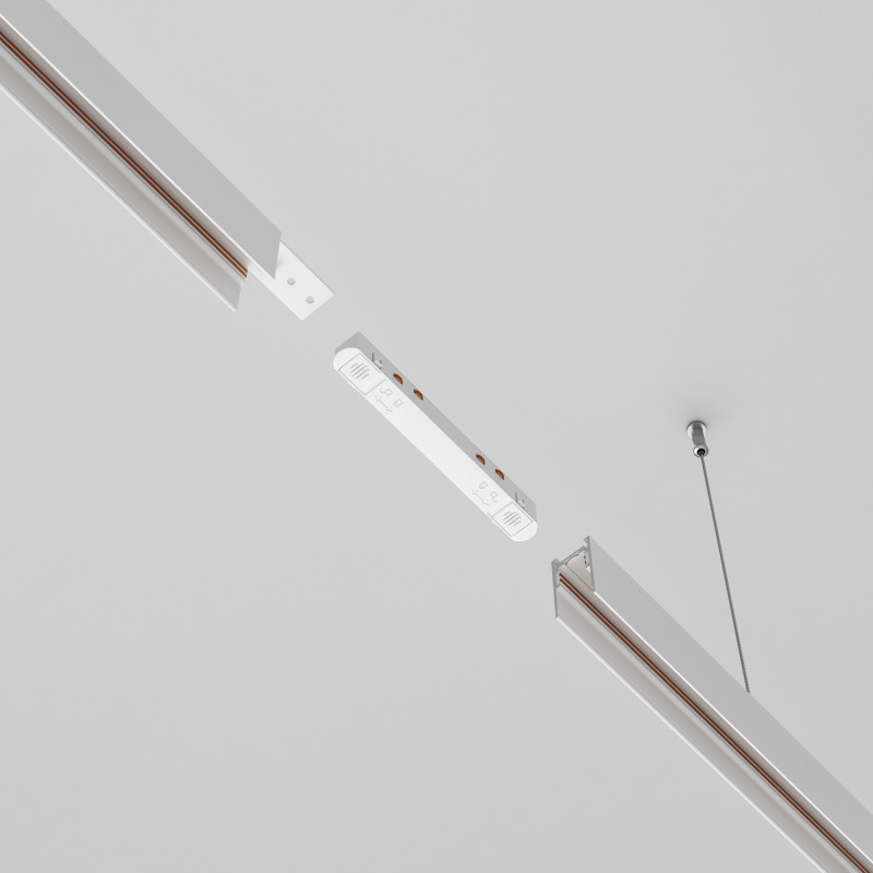 Коннектор питания прямой Maytoni Technical Magnetic track system Exility TRA034PC-42W белый IP 20