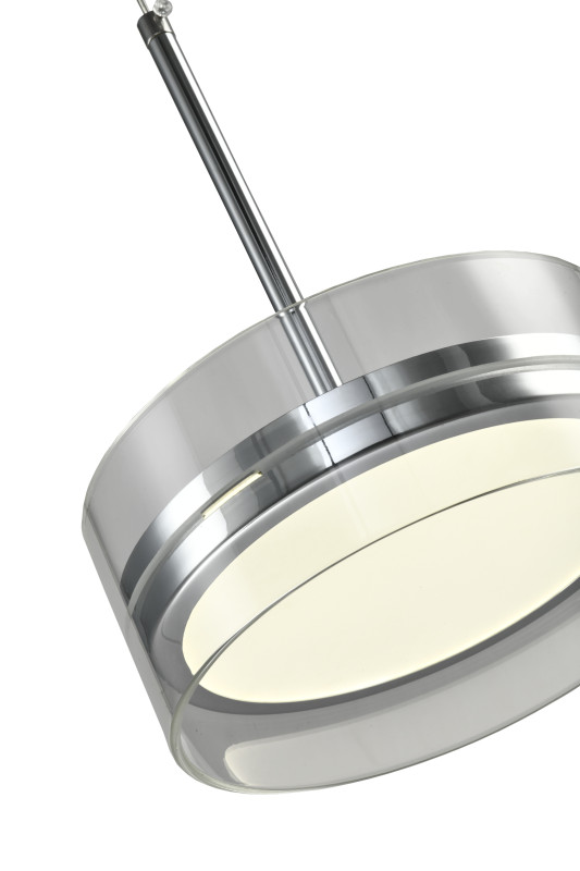 Подвесной светильник 20*150 см, LED, 12W, 3000K-6000K Zortes Donut ZRS.1802.01, хром