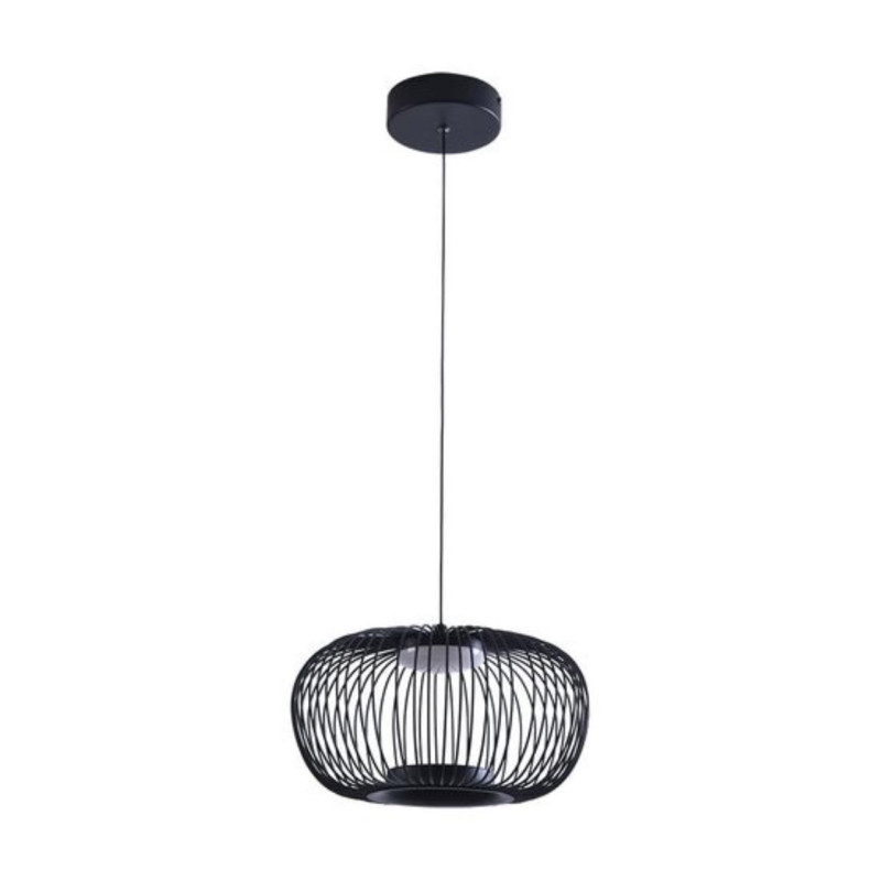 Подвесной светильник 30 см, 12W, 3000K, Arte Lamp FLARE A3527SP-12BK, черный