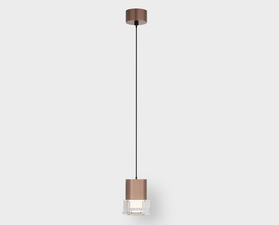 Подвесной светильник 8 см, 5W, 3000K, Italline IT014-0203 rose gold, розовое золото