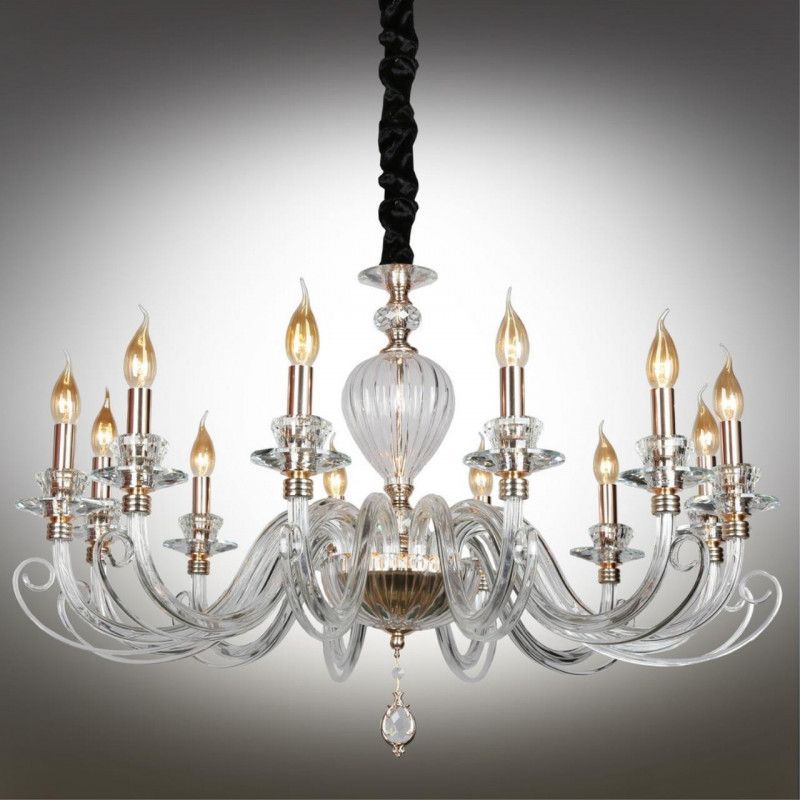 Подвесная люстра 90*80-145 см, 12*E14, 40W, Aployt Daniele APL.701.03.12, золотой