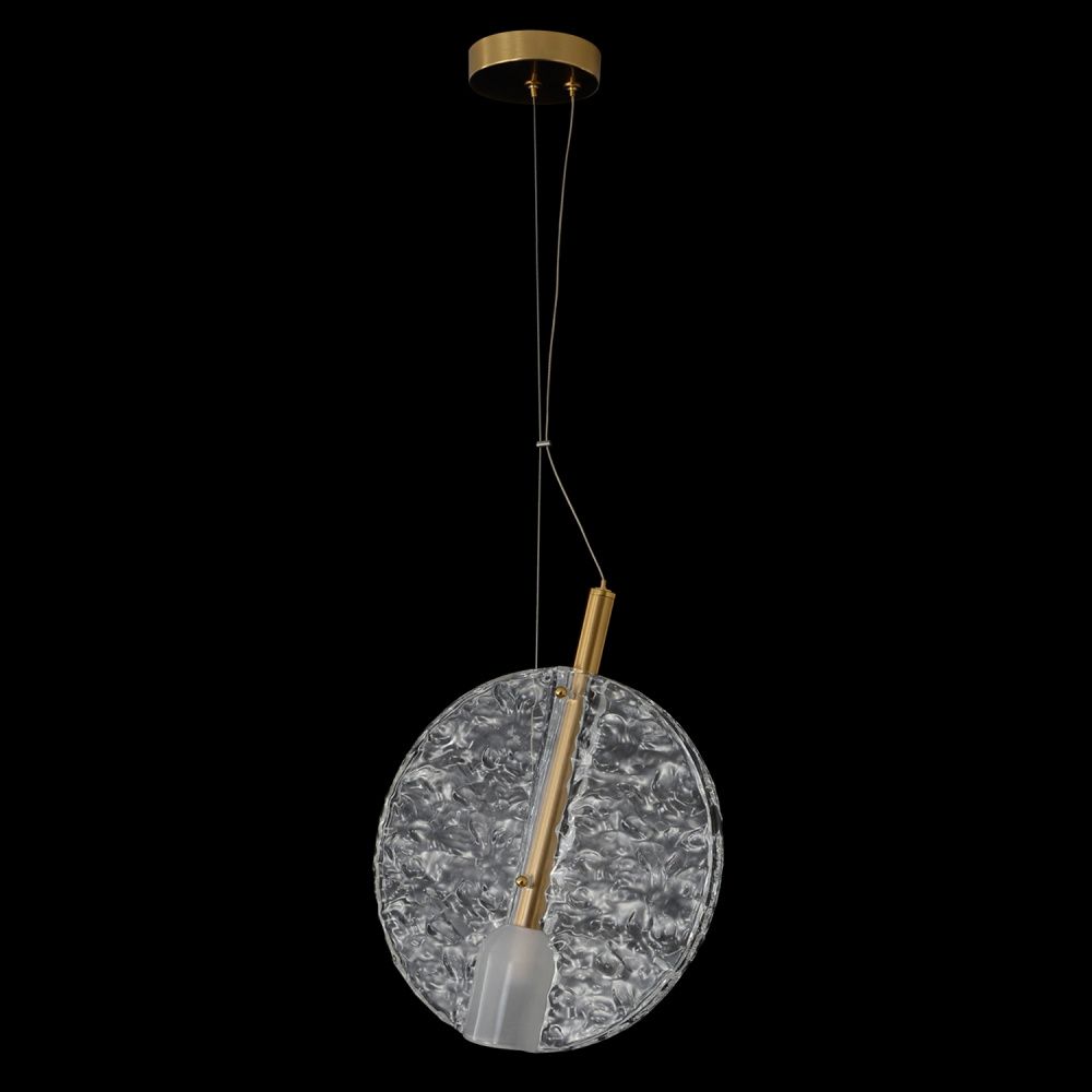 Светильник подвесной *28*32,5-87-212 см, 1*G9*40W, Crystal Lux Frozen FROZEN SP1 BRASS, Латунь