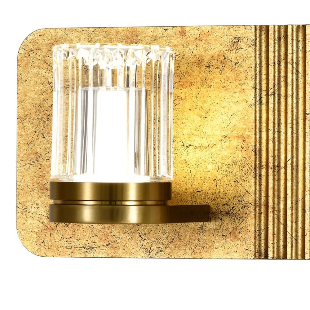 Настенный светильник 30 см, 10W, 4000K, Indigo Rilievo 14032/2W Gold V000199L, золото