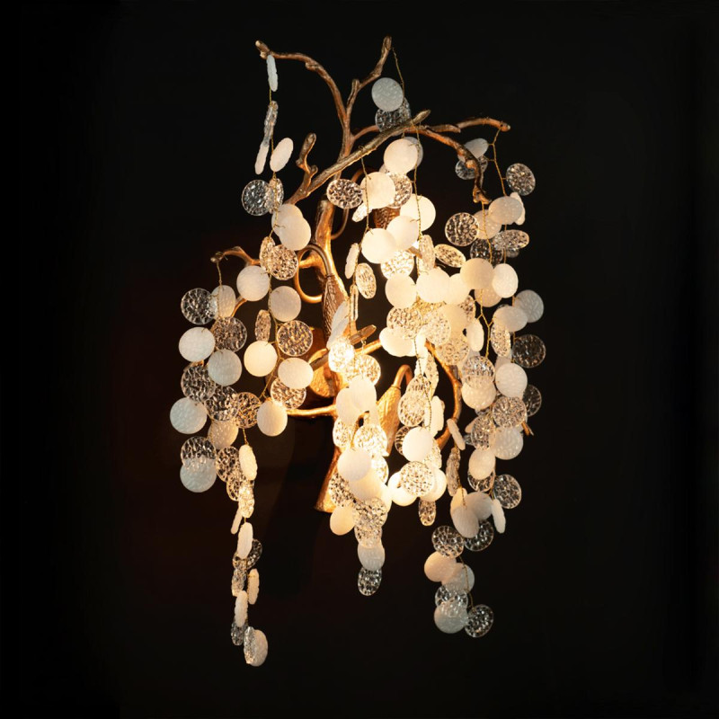 Бра *28 см, 3*G9*W, Loft It 10066W GB Fairytree, Темное золото