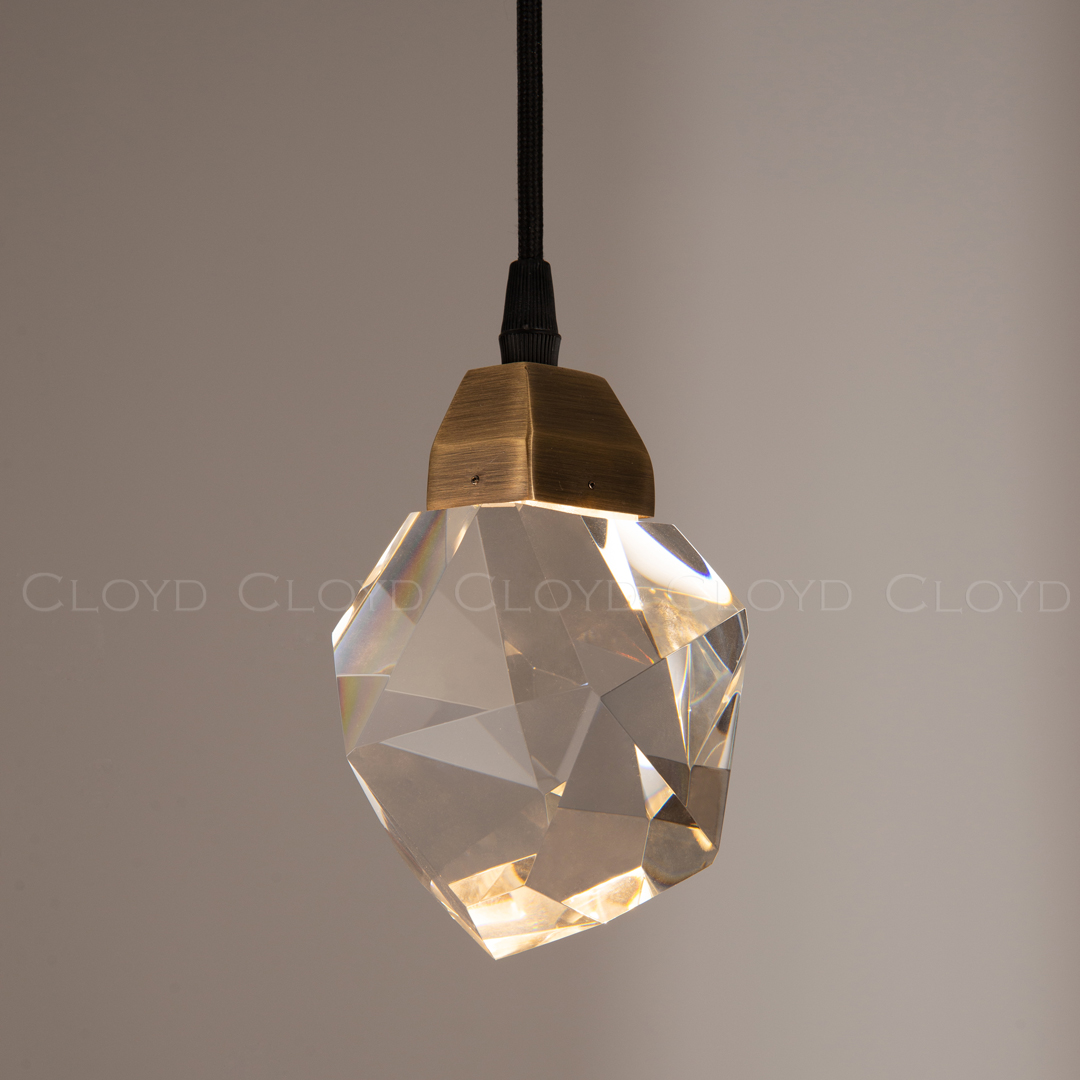 Подвесной светильник 11*16 см 1*LED 3W латунь темная Cloyd Bozon 10723