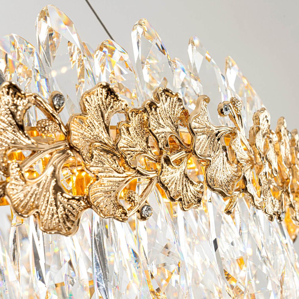 Люстра *77*20-160 см, *LED*88W, 3000-6000K, MODELUX  ML.9888.800 GD, Золото