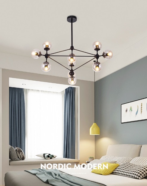 Светильник XCP.7004 BLACK/ЧЕРНЫЙ D1060/H800/10/E27/10W DZN22-05