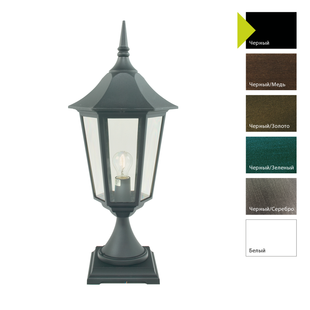 Фонар-пьедестал 32*32*85 см, E27*100 (накал.) 77 (гал.)W, Natural Concepts Norlys Modena Big HK-PLANT-BATH-PL, B (Черный)