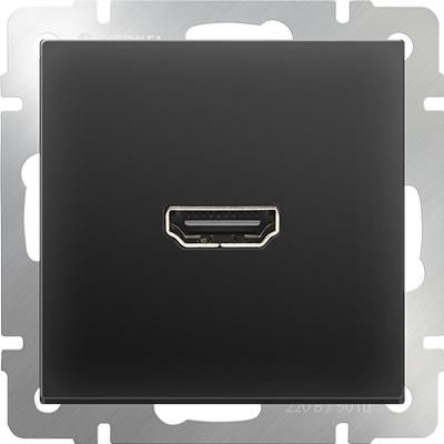 WL08-60-11/ Розетка HDMI (черный матовый), 4690389097522