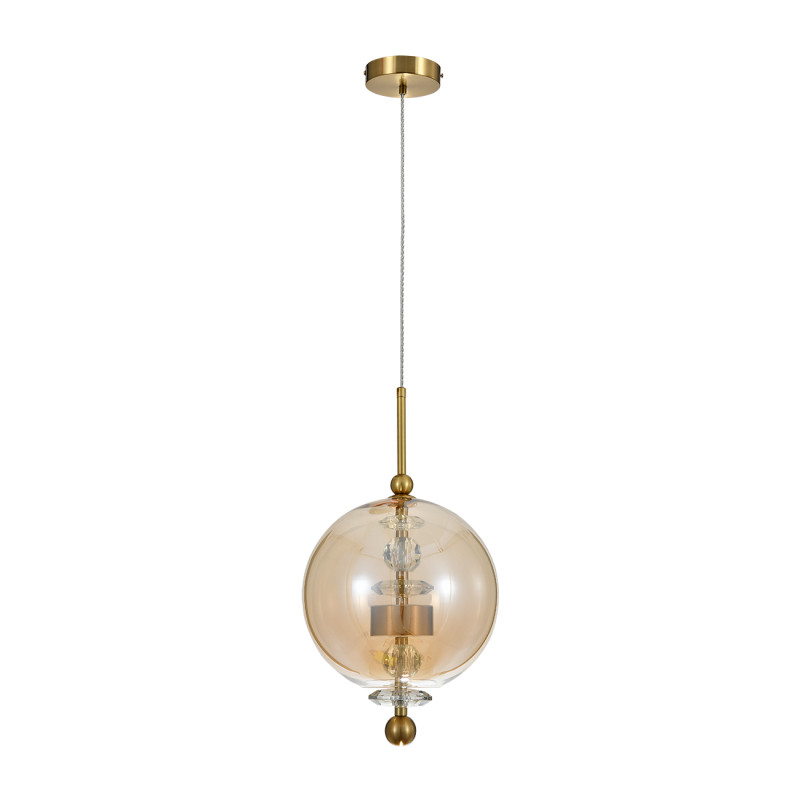 Подвесной светильник 25*25*189 см, LED, 7W, 4000К, Indigo ILLUSIONE V000188L бронзовый, 11055/1P Amber