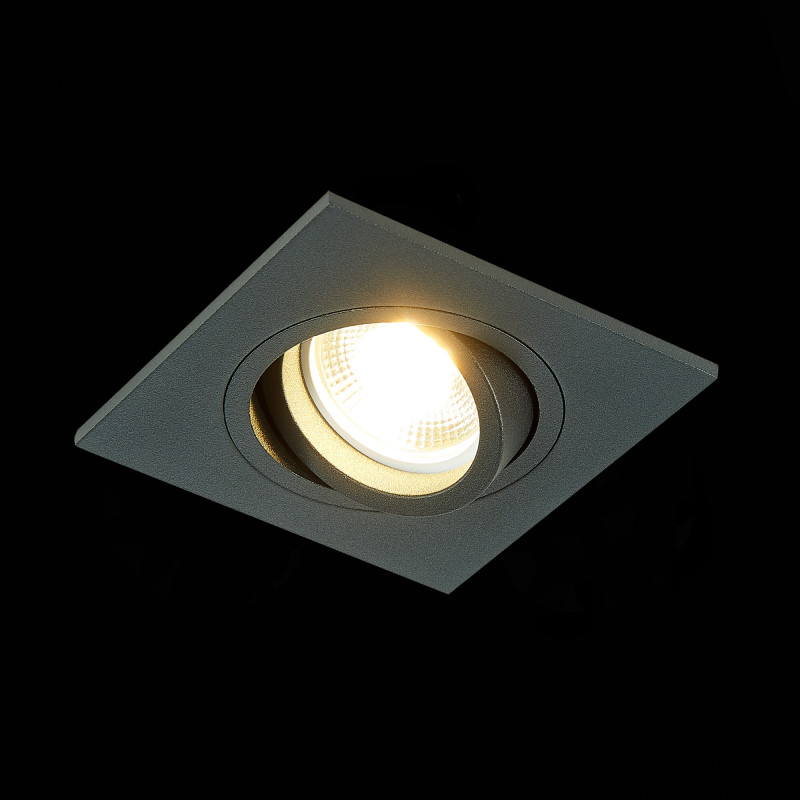 Встраиваемый светильник 9/8 см, GU10, IP20 ST LUCE ST251.408.01 Черный