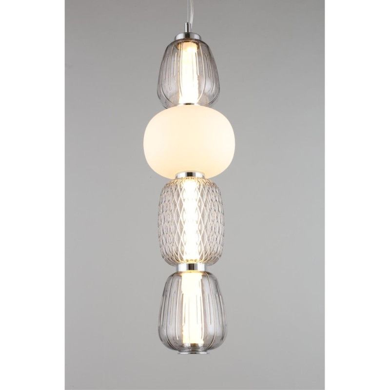 Подвесной светильник 17*100-190 см, 1*LED, 29W, 3000K, Aployt Oliwcia APL.319.16.29, хром