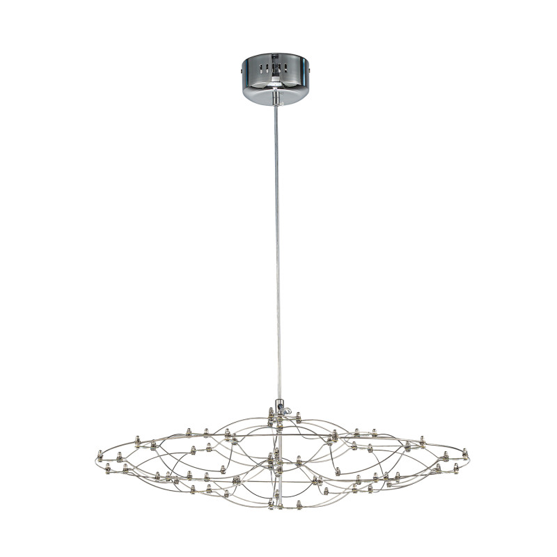 Подвесная люстра 58,5*219 см, 1*LED, 23W, 3000-6000К, Favourite Thinner 4305-6P хром