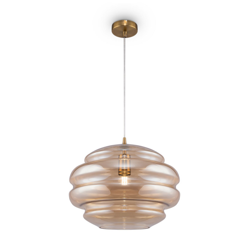 Светильник подвесной Maytoni Ruche P078PL-01AM, диаметр 40 см, латунь