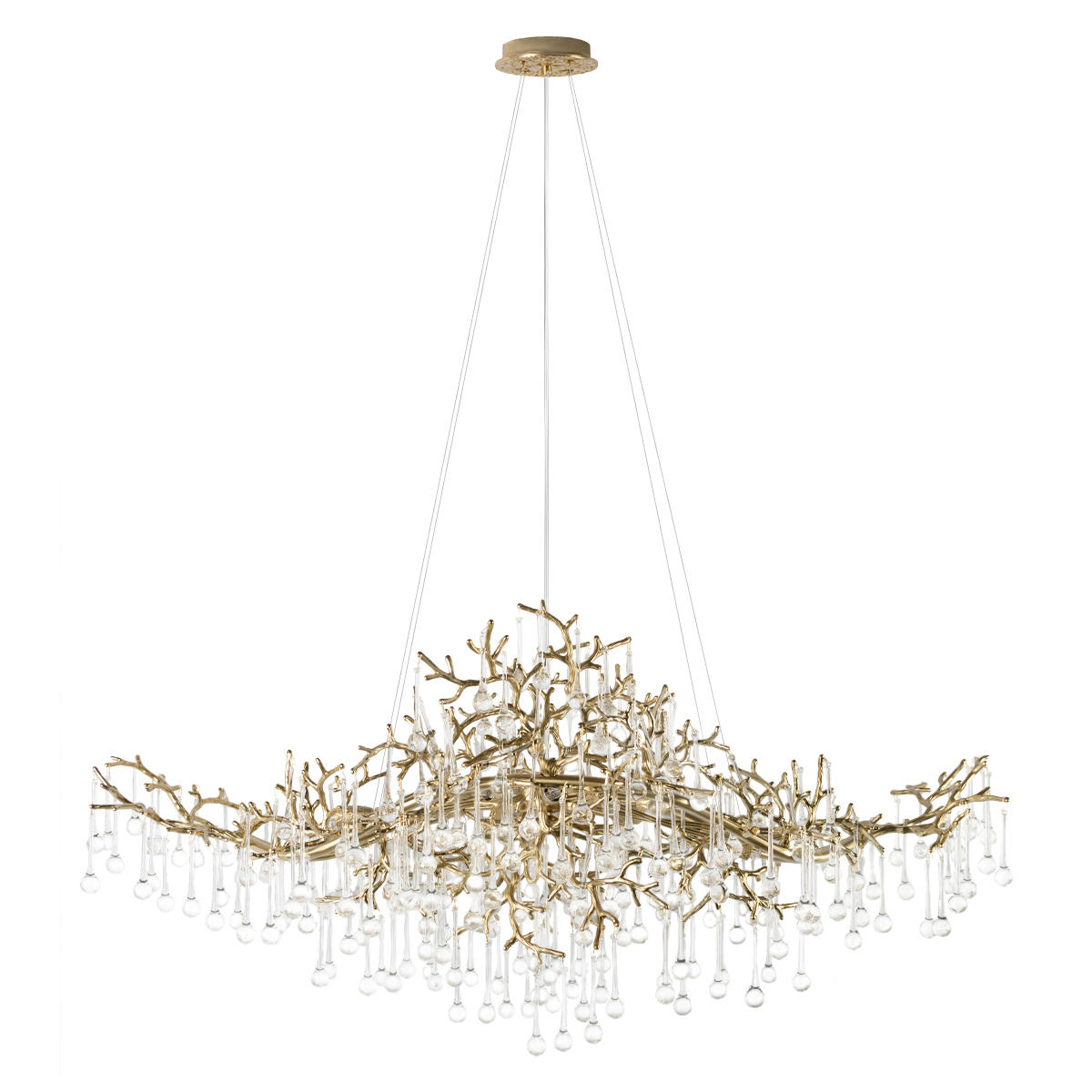 Подвесная люстра 120 см, Loft IT Coral 10351/1200L AB, бронза