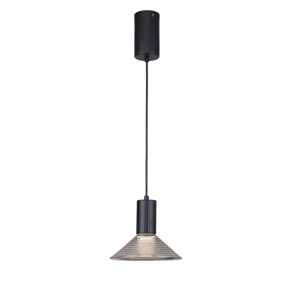 Подвес 18*40-148 см, 1*LED, 6W, 3000K, F-Promo Feris 4622-1P, черный матовый