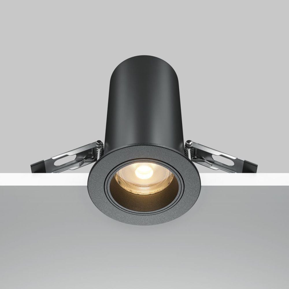 Встраиваемый спот 7,5 см, 12W, 3000K, Maytoni Technical Focus Led DL125-L12-3K-B, черный