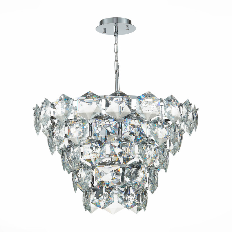 Люстра подвесная 58 см, 360W, ST LUCE VITERBO SL1631.103.09 Хром