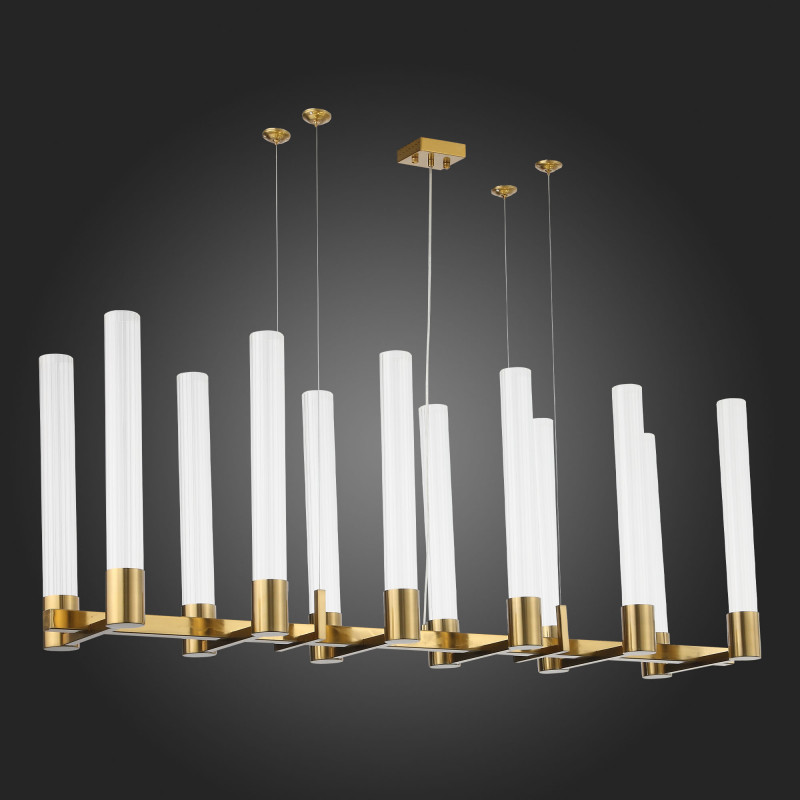 Люстра подвесная 150*34 см, 60W, 4000K ST LUCE TERNI SL1229.303.12 Латунь