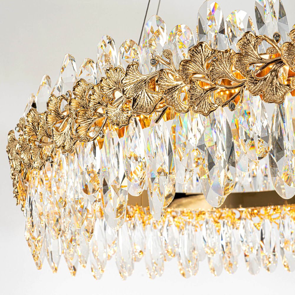 Люстра *77*20-160 см, *LED*88W, 3000-6000K, MODELUX  ML.9888.800 GD, Золото