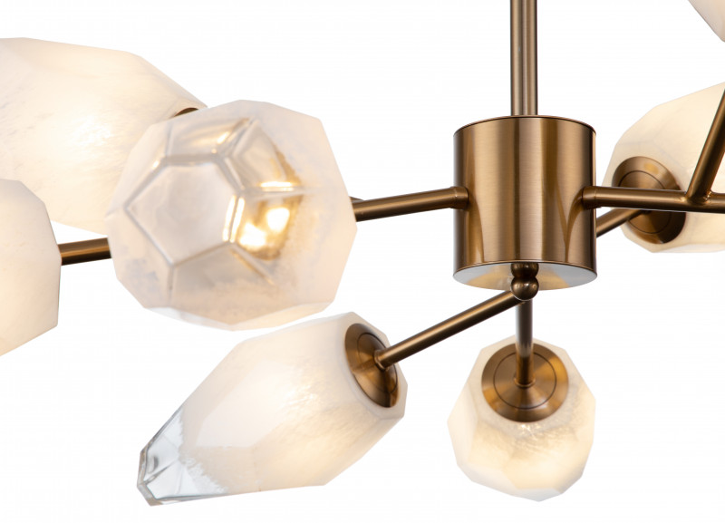 Потолочный светильник 950*950*450 мм, 9*G9 латунь Indigo Boccio V000004