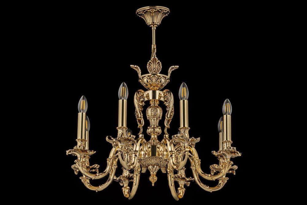 Люстра *67*45 см, 8*E14*40W, Dio D`arte Vivaro Vivaro E 1.1.8 CG, Золото