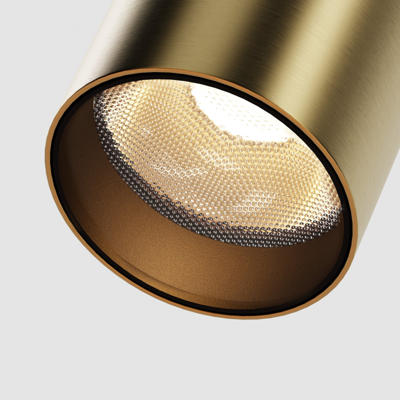 Трековый магнитный светильник 5 см, 10W, 3000K, Maytoni Focus Led TR201-1-10W3K-M-BBS, латунь