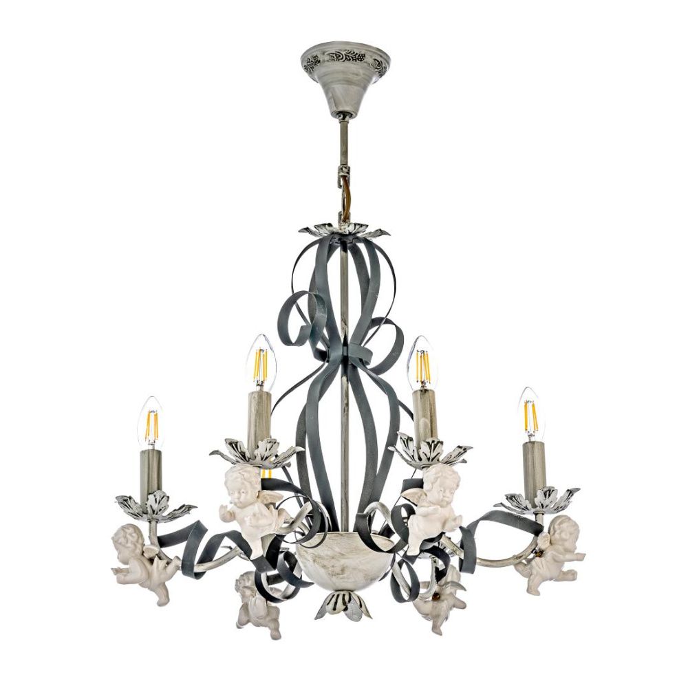 Люстра *55*49 см, 6*E14*40W, Arti Lampadari Surano Surano E 1.1.6 S, Серый