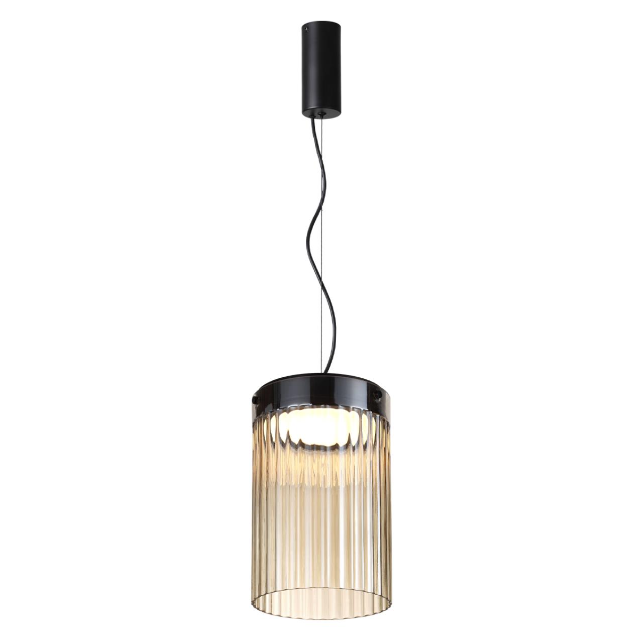 Подвес 19,6*19,6*164 см,  LED*W, 4000 К, Odeon Light Pillari, черный 5047/15L