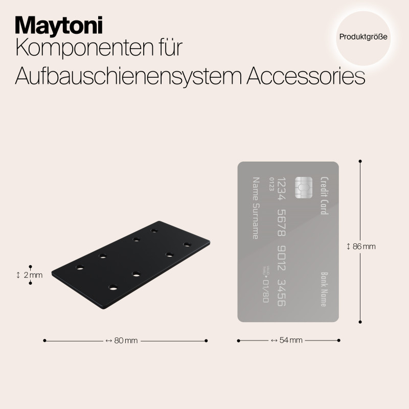 Заглушка Maytoni Technical Magnetic track system S35 TRA004C-21S черный IP 20